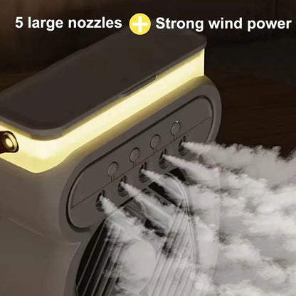 Compact 3in1 Air Cooler LED Table Lamp