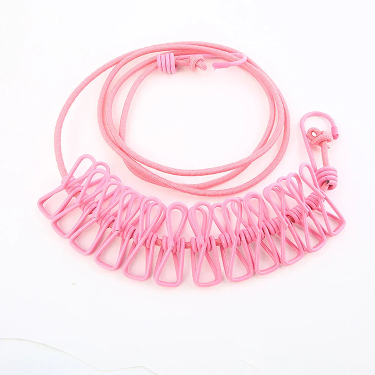 Portable Compact Travel Laundry Line with Clips