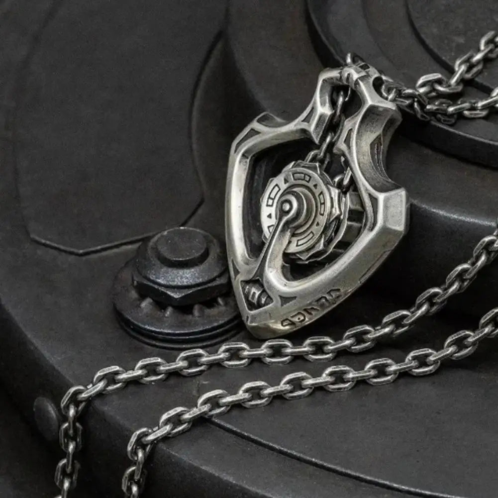 Unique Steampunk Rotating Gear Pendant Necklace - Yeezlab