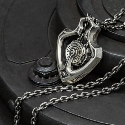 Unique Steampunk Rotating Gear Pendant Necklace - Yeezlab