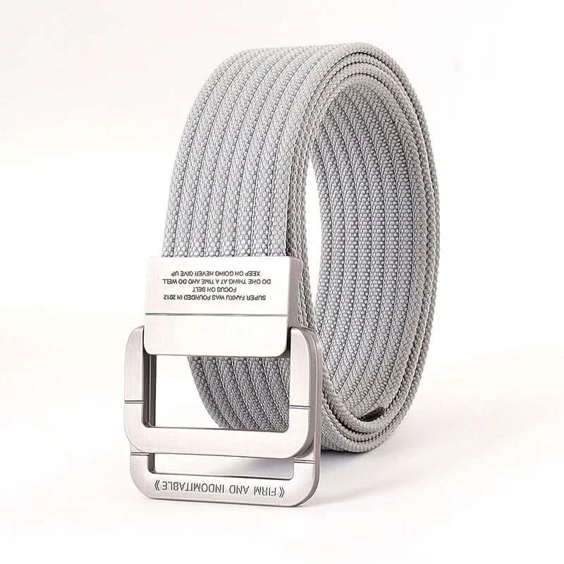 Casual Canvas Web Belt - Adjustable Metal Buckle