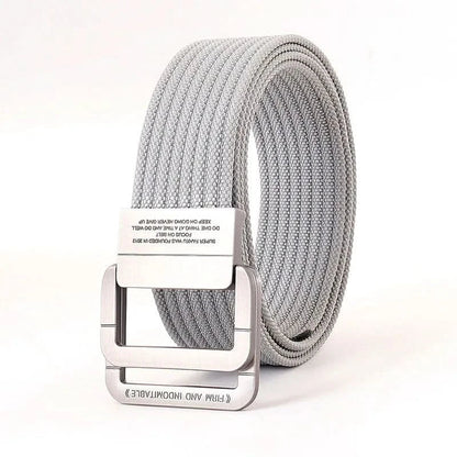 Casual Canvas Web Belt - Adjustable Metal Buckle