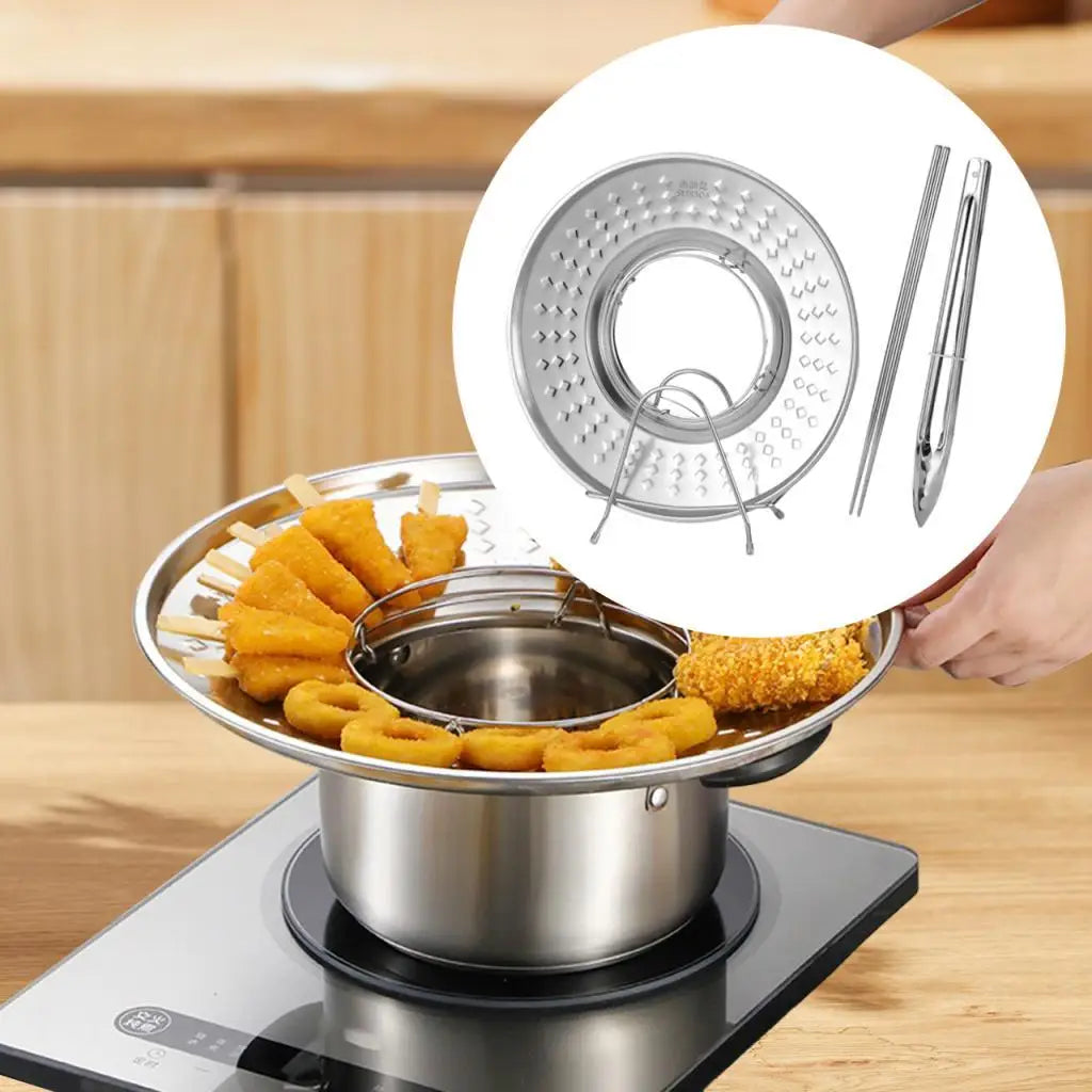 Durable Kitchen Strainer Oil Filter Tray Rack - Yeezlab