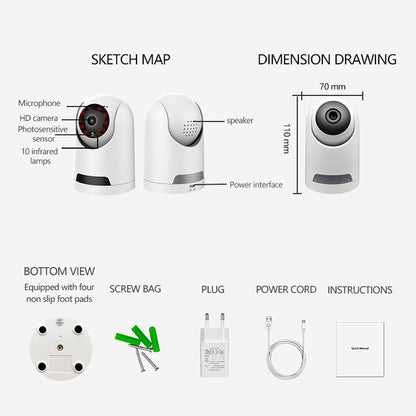 Wi-Fi Home Security Indoor Camera System