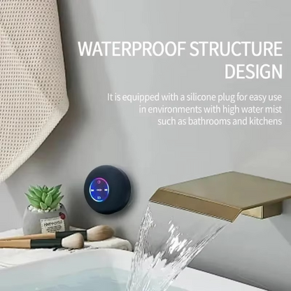 Compact Waterproof Bluetooth Speaker with LED Lights