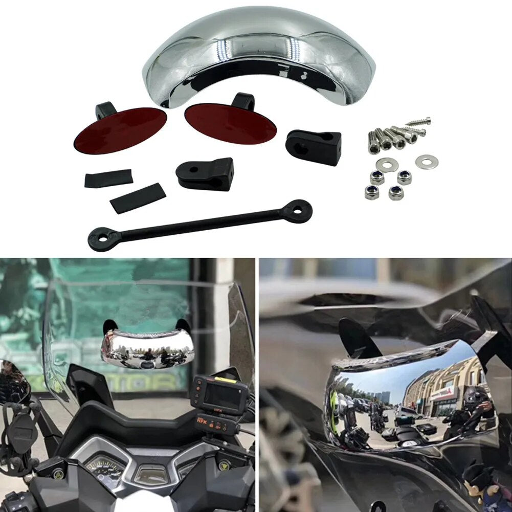 Wide Angle Blind Spot Mirror for Motorcycles