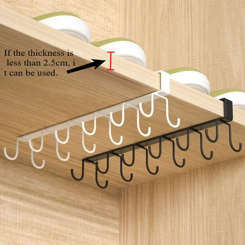 Sturdy Wall Mount Iron Hooks for Kitchen & Coat