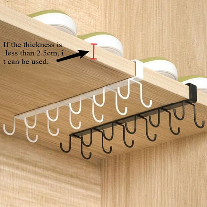 Sturdy Wall Mount Iron Hooks for Kitchen & Coat