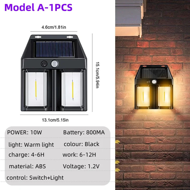 Outdoor Security LED Solar Wall Light