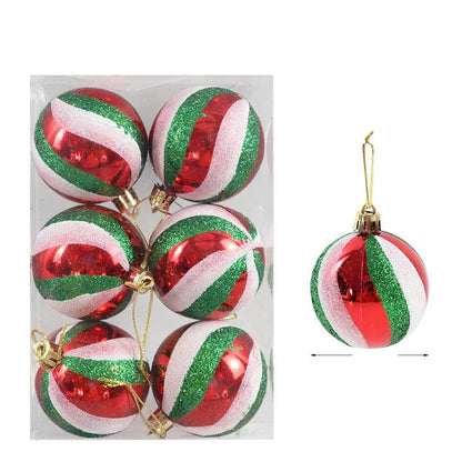 Beautiful Glass Christmas Tree Ornaments Set of 6