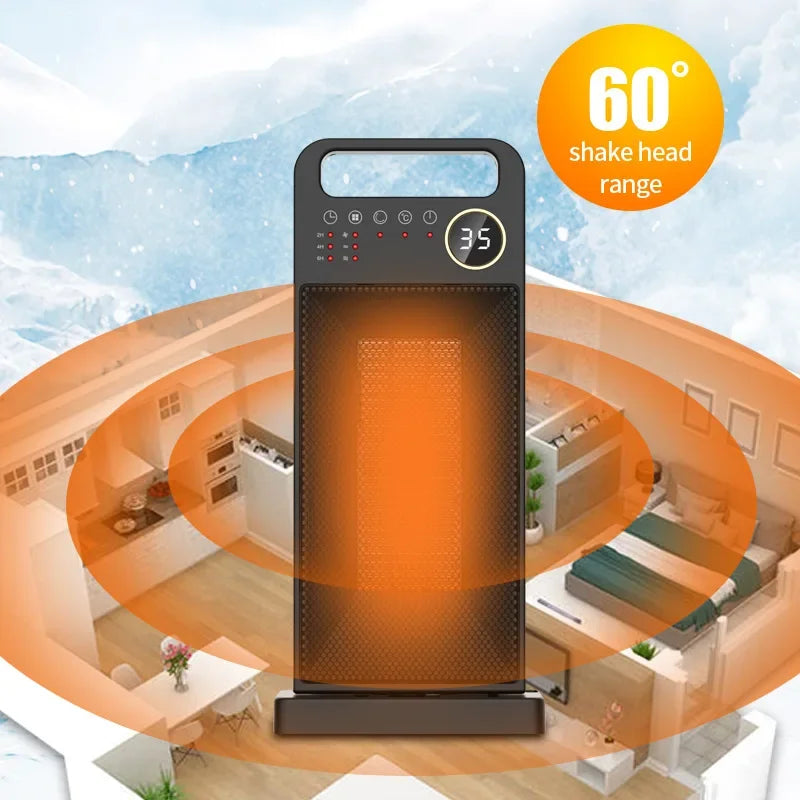 Powerful 2000W Digital Space Heater with Remote
