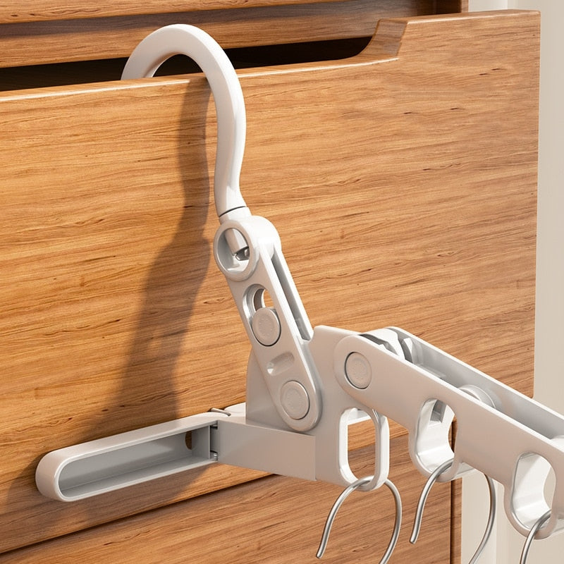 Portable Folding Closet Travel Hanger Organizer