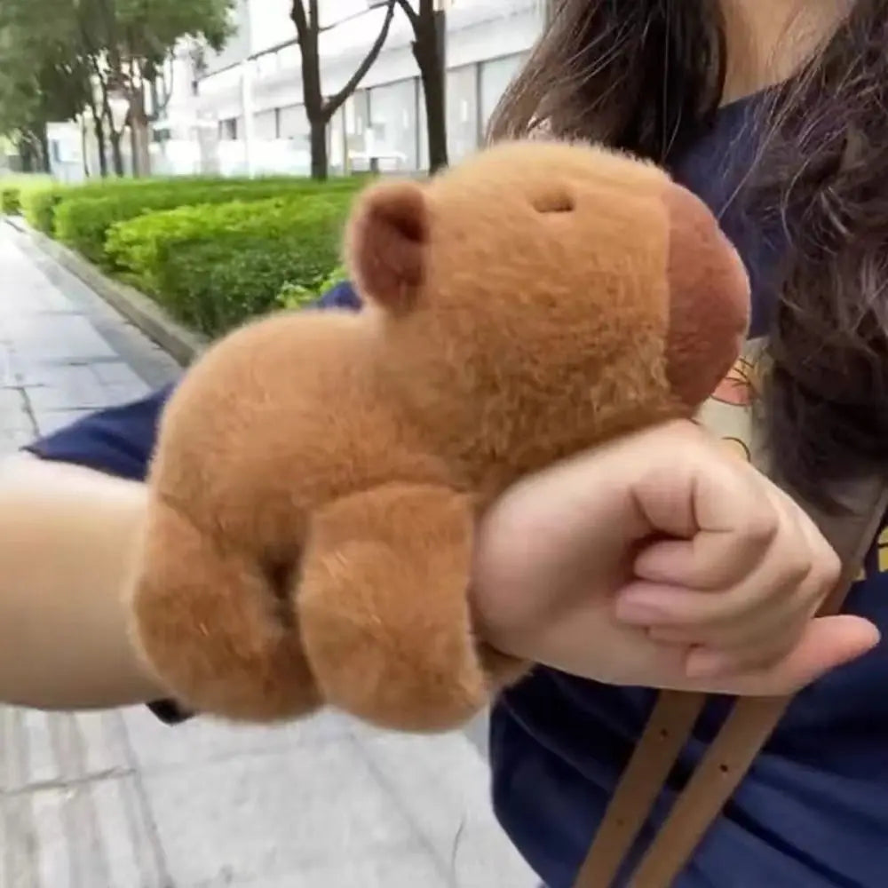 Soft Capybara Plush Phone Sleeve