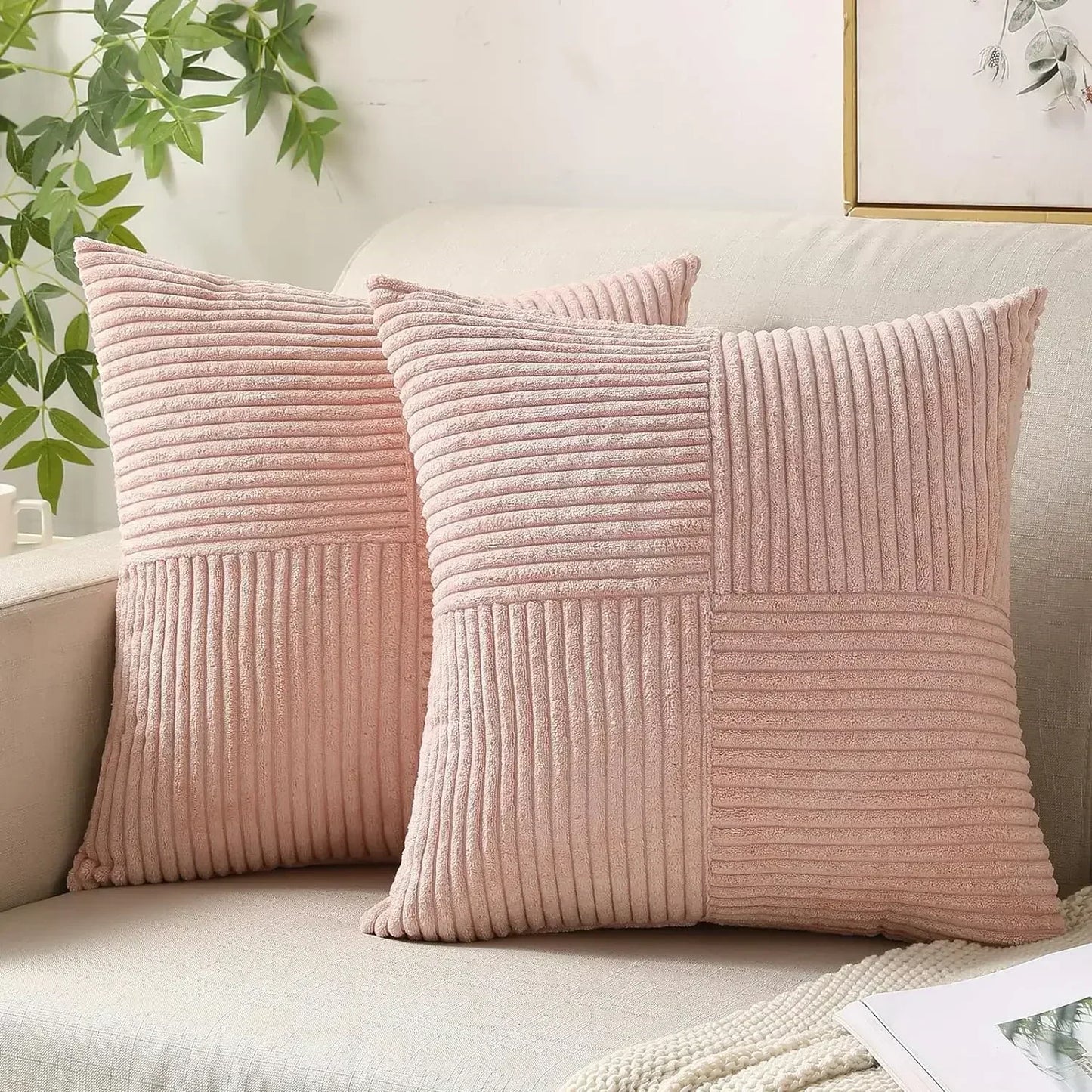 Luxurious Decorative Pillow Covers Set of 2