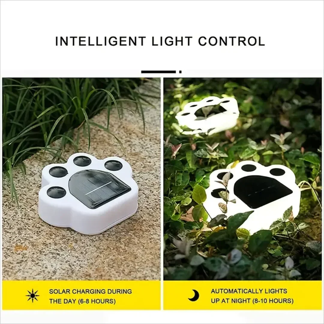 Bright Paw Solar Powered Garden Lights