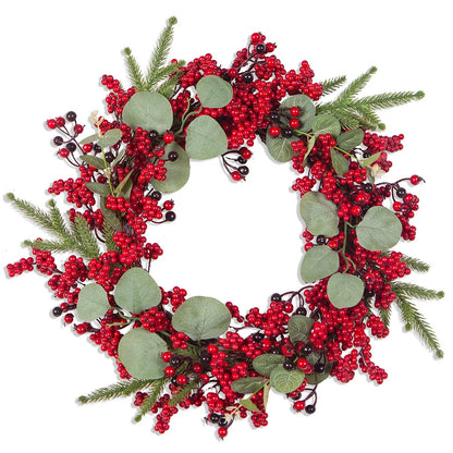 Fresh Holiday Red Berry Wreath