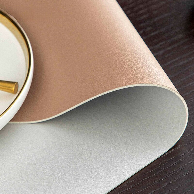 Simple Leather Dining Table Pad - Yeezlab