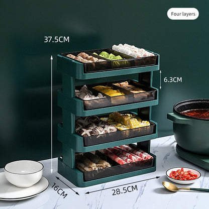 Space Saving Stackable Kitchen Shelf Rack
