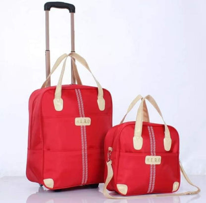 2 in 1 Rolling Luggage Travel Bag Set - Yeezlab