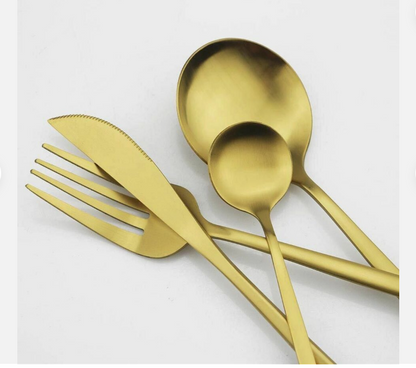Premium Modern 20pc Titanium Flatware Set