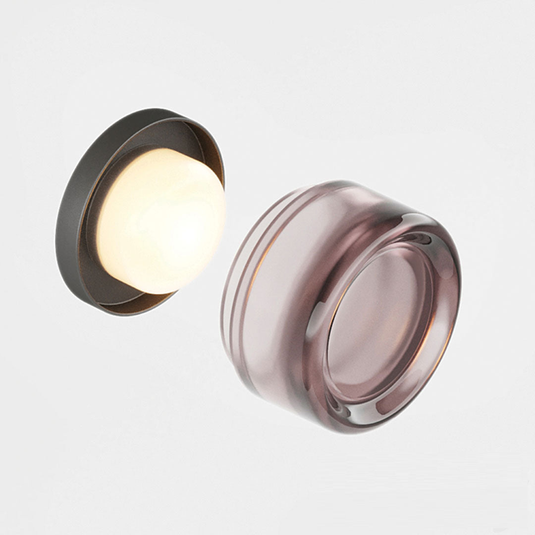 Yeezlab | Round Wall Lamp Warm Glow Textured Design