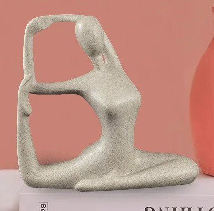 Serenity Yoga Female Figure - Resin Home Decor Statue