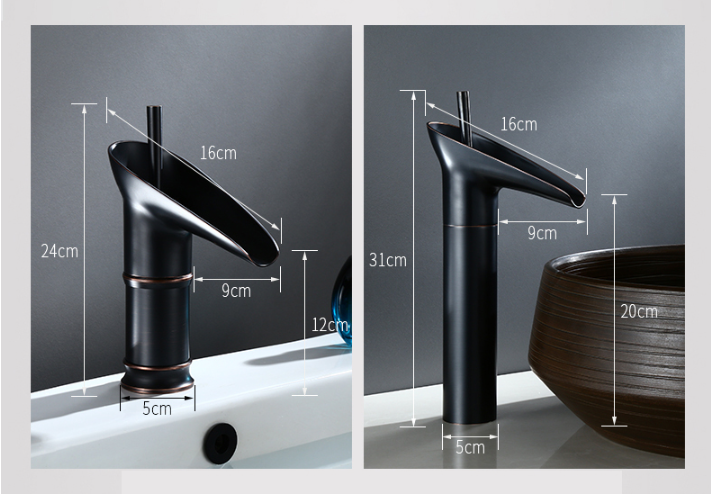 Luxury Bronze Single Handle Bathroom Faucet