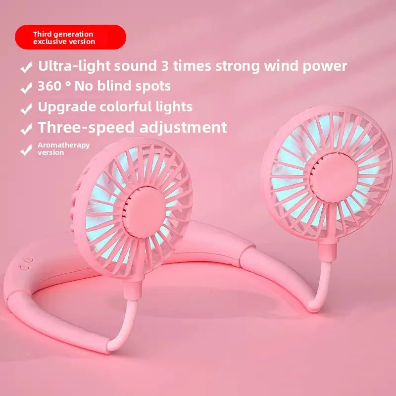 Portable Rechargeable Neck Cooling Fan