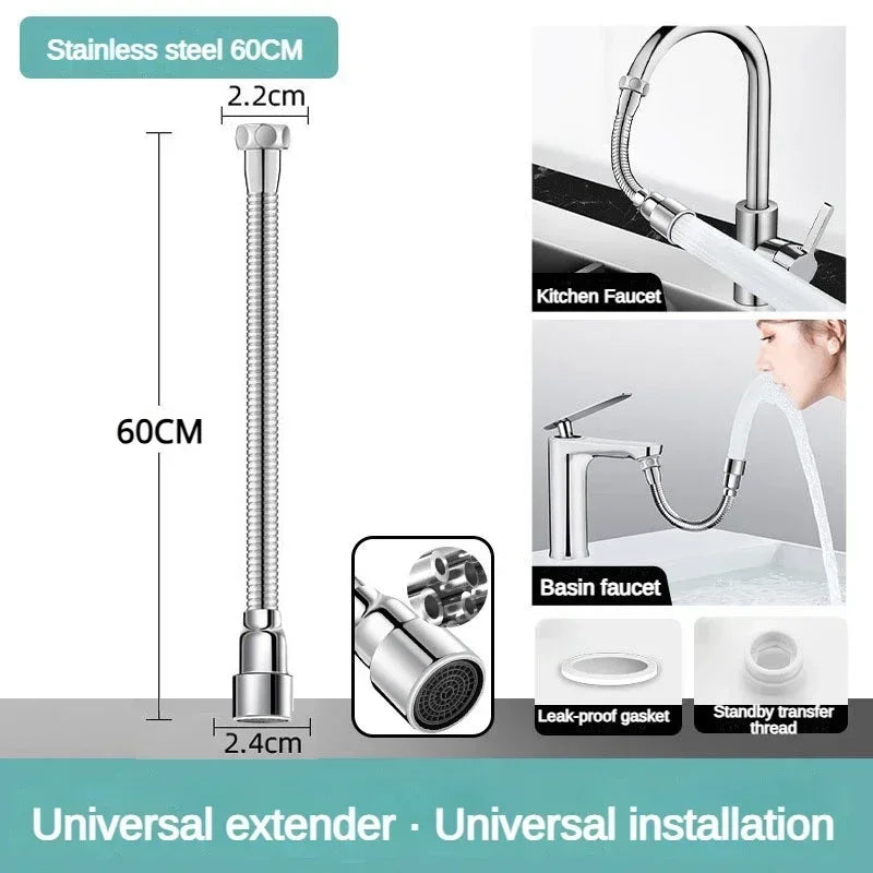Flexible Kitchen Faucet Spray Nozzle Adapter
