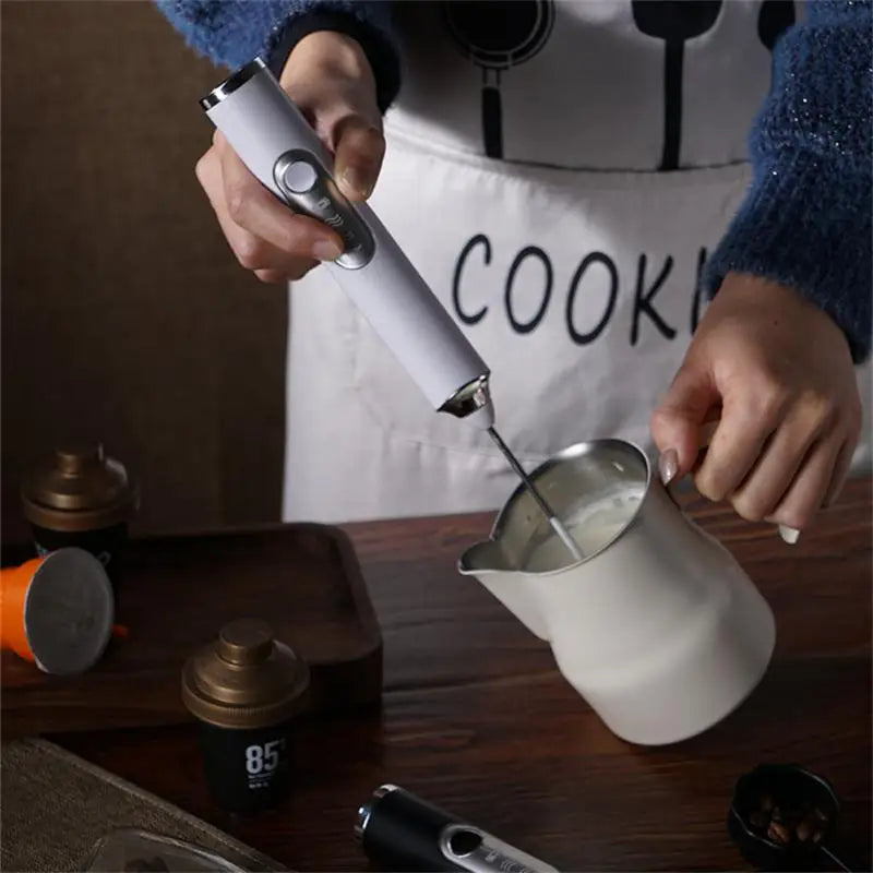 Premium Electric Milk Frother & Coffee Mixer
