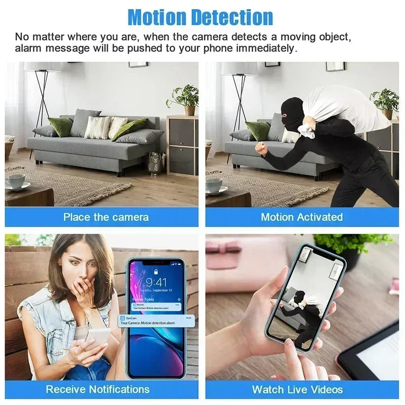 Compact WiFi Motion Sensor Home Security Camera