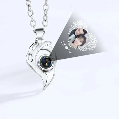 Romantic Heart Magnetic Lovers Necklace Set