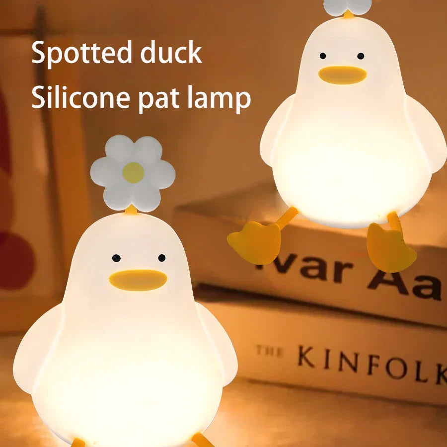 Adorable Blossom Duck Phone Stand Lamp