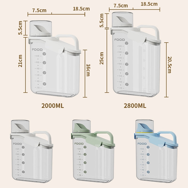 Clear Kitchen Measuring Food Container