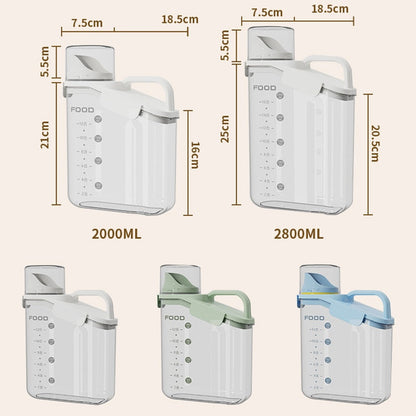 Clear Kitchen Measuring Food Container