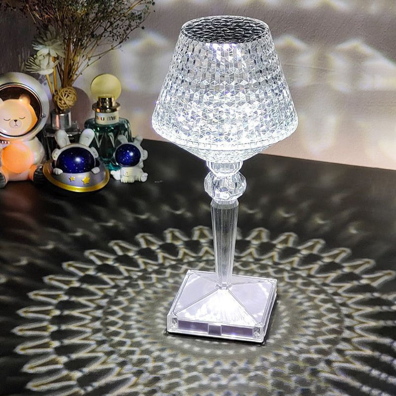 Luxurious Crystal LED Desk Lamp