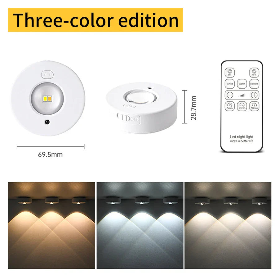 Portable LED Rechargeable Spotlight with Remote