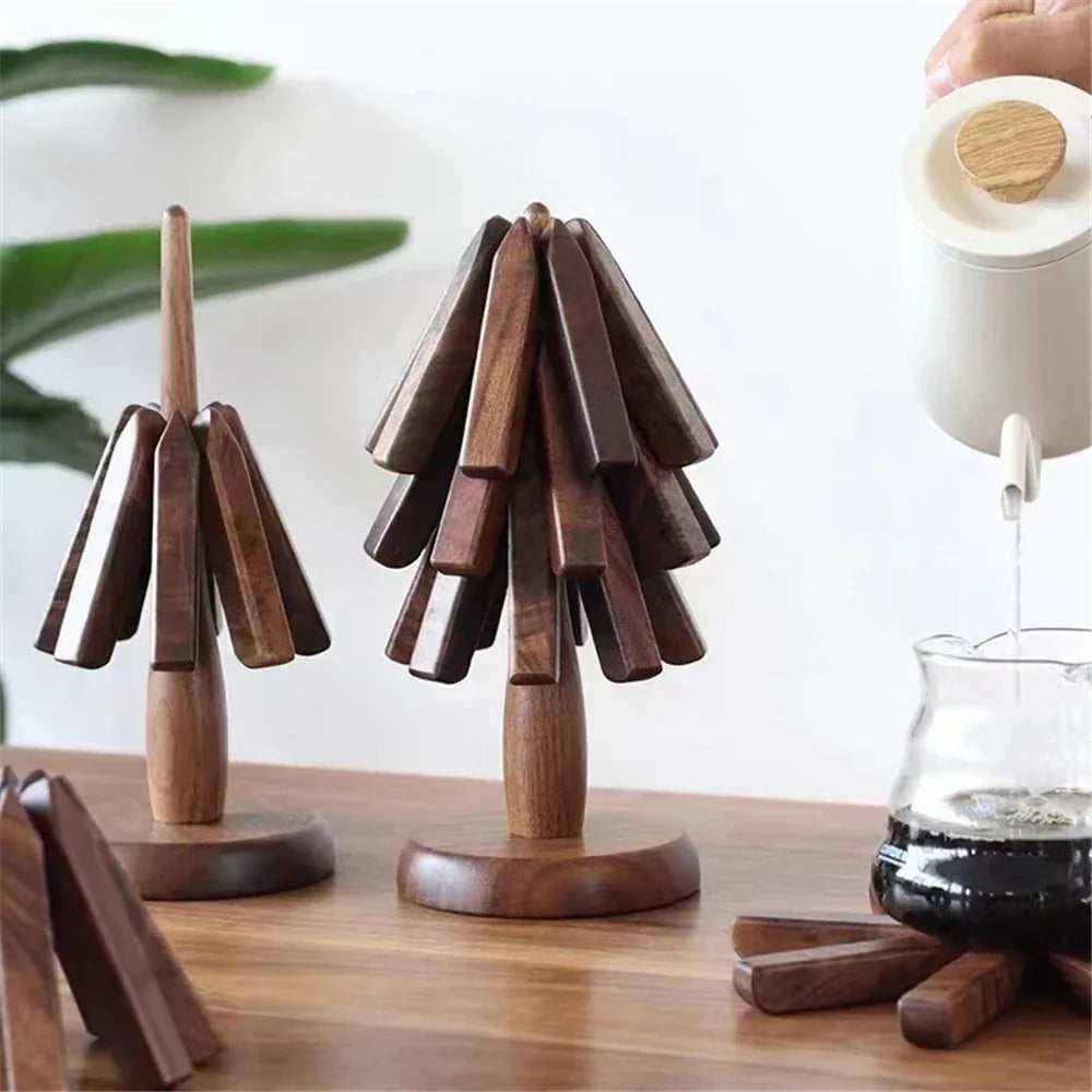 Wooden Tree Coaster Set - Yeezlab