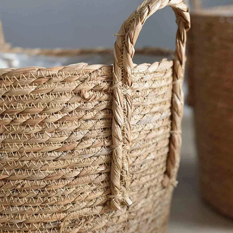 Large Natural Woven Seagrass Planter Basket