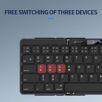 Portable Wireless LED Backlit Travel Keyboard