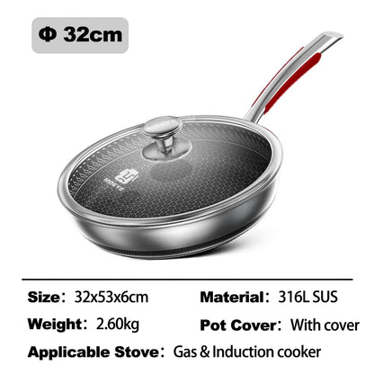 Healthy Non Stick Stainless Steel Cooking Pan - Yeezlab
