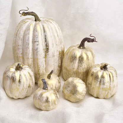 Fall Decorative Pumpkin Set 7-Piece Lightweight Pumpkins