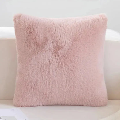 Plush Faux Fur Cushion Cover for Modern Homes - Yeezlab