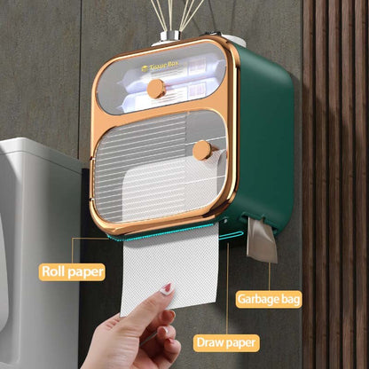 Space-Saving Bathroom Toilet Paper Holder Storage Box