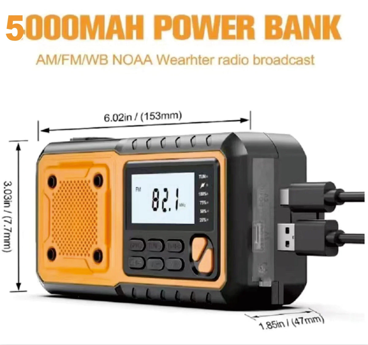 Portable Handheld Emergency AM FM Radio - Yeezlab