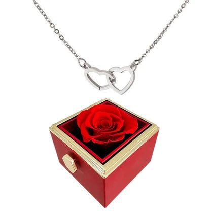 Lovely Couple Heart Pendant Necklace Gift Set