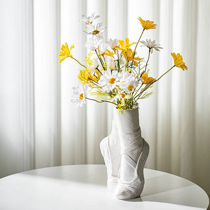 Elegant Dance Inspired Ceramic Vase