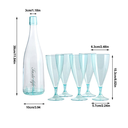 Colorful Portable Travel Drinkware Set with Bottle