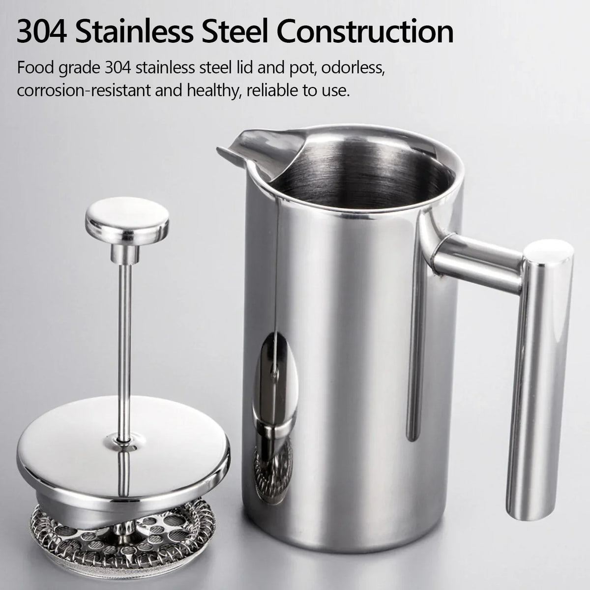 Premium Metal French Coffee Brewer