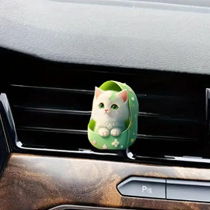 Fun Cat Car Air Freshener Clip